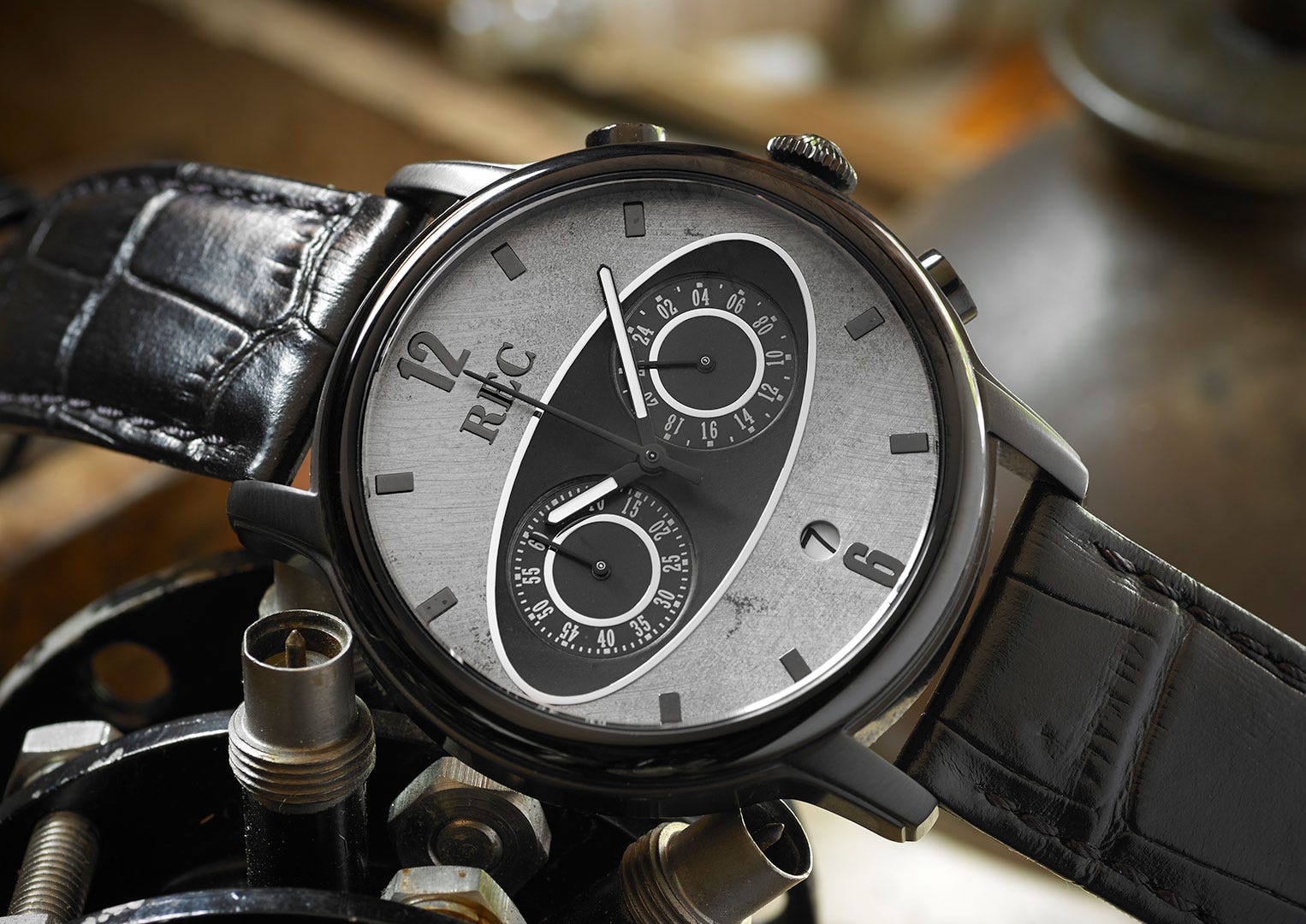 Rec's watch made out of a salvaged Mini Cooper
