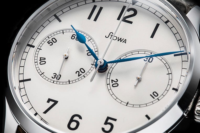 Stowa Marine Chronograph dial closeup